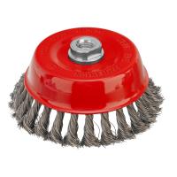 Щетка для УШМ, 125 мм, М14, "чашка", крученая проволока 0.35 мм Matrix по ценам производителя в Воронеже с доставкой по всей России