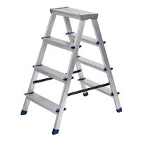 Стремянка двусторонняя 4 ступени, алюминиевая, Сибртех по ценам производителя в Воронеже с доставкой по всей России