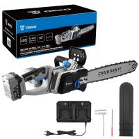 Пила цепная аккумуляторная бесщеточная DEKO DKCHS 40 PRO, 16", 2х20В, 2x4.0Ач, двойное з/у