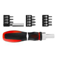 Отвертка реверсивная, набор бит, 12 шт, CrV Matrix по ценам производителя в Воронеже с доставкой по всей России