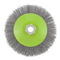 Щетка для УШМ, 125 мм, М14, "тарелка", витая проволока Сибртех по ценам производителя в Воронеже с доставкой по всей России