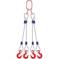 Строп канатный 4СК, с 4 крюками 2Т x 1М