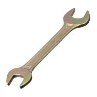 Ключ рожковый, 24 х 27 мм, желтый цинк Сибртех по ценам производителя в Воронеже с доставкой по всей России