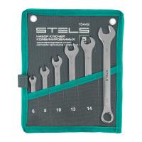 Набор ключей комбинированных 6-17 мм, 6 шт., CrV, матовый хром Stels по ценам производителя в Воронеже с доставкой по всей России