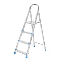 Стремянка, 4 ступени, стальная, оцинкованная Сибртех