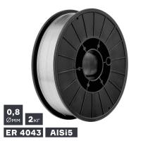 Проволока сварочная MIG, алюминий ER 4043 (AlSi5), Ø 0,8 мм, 2 кг по ценам производителя в Воронеже с доставкой по всей России