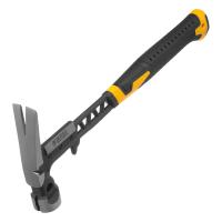 Молоток строительный 450 г, цельнокованый,боек с магнитом, двухкомп. обрезин. рук-ка Denzel по ценам производителя в Воронеже с доставкой по всей России