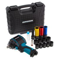 Гайковерт пневматический ударный G985K2, 1/2, 610Нм 9000 об/мин, с набором 17 предметов Gross по ценам производителя в Воронеже с доставкой по всей России