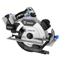 Дисковая (циркулярная) пила аккумуляторная DEKO CSDU20 PRO, 20В, 190мм, 1x5.0Ач