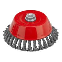 Щетка для УШМ, 150 мм, М14, "чашка", крученая проволока 0.5 мм Matrix по ценам производителя в Воронеже с доставкой по всей России