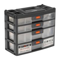 Органайзер для хранения с выдвижными лотками 310х150х260мм, 4 секции, пластик Stels по ценам производителя в Воронеже с доставкой по всей России