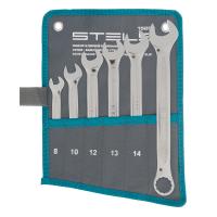 Набор ключей комбинированных 6 шт, 8-17 мм,  антислип Stels по ценам производителя в Воронеже с доставкой по всей России