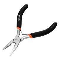 Длинногубцы прямые Mini, 130 мм, никелированные, авторазжим Sparta по ценам производителя в Воронеже с доставкой по всей России