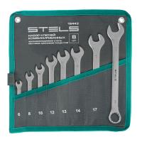 Набор ключей комбинированных 6-19 мм, 8 шт., CrV, матовый хром Stels по ценам производителя в Воронеже с доставкой по всей России