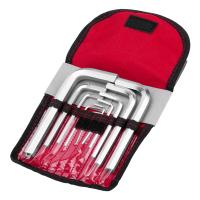 Набор ключей имбусовых HEX, 1.5-12 мм, CrV, 10 шт, короткие, сатин, чехол Matrix по ценам производителя в Воронеже с доставкой по всей России