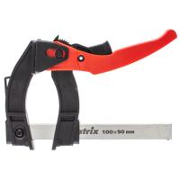 Струбцина реечная быстрозажимная, пластиковый корпус рычажно-храповой механизм, 100 х 90 х 195 мм, штанга 5 х 20 мм Matrix по ценам производителя в Воронеже с доставкой по всей России