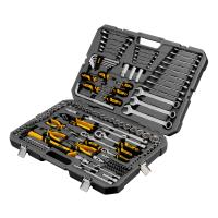 Набор инструментов, 1/2", 1/4", 3/8", CrV, S2, пластиковый кейс, 144 предмета Denzel по ценам производителя в Воронеже с доставкой по всей России