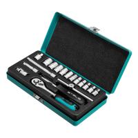 Набор торцевых головок с трещоткой, 1/4", 18 предметов Stels по ценам производителя в Воронеже с доставкой по всей России