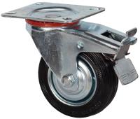 Колесо промышленное поворотное с тормозом 200 мм - SCb 80 по ценам производителя в Воронеже с доставкой по всей России