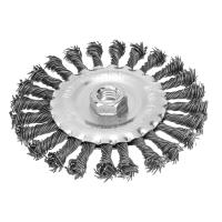 Щетка для УШМ 125 мм, М14, плоская, крученая проволока 0.8 мм Matrix по ценам производителя в Воронеже с доставкой по всей России