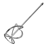 Насадка для миксера, для тяжелых растворов, 140 х 590 мм, оцинкованная, хвостовик резьба М14 Сибртех