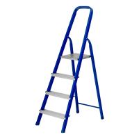 Стремянка, 4 ступени, стальной профиль, алюминиевые ступени Сибртех по ценам производителя в Воронеже с доставкой по всей России