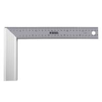 Угольник стальной 300 мм, нержавеющая сталь, градуировка, алюминиевое основание Denzel по ценам производителя в Воронеже с доставкой по всей России