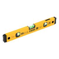 Уровень алюминиевый, магнит., фрезерованный, 3 глазка (1 зеркал.) 0,5 мм/м, 400 мм Denzel