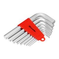 Набор ключей имбусовых HEX, 2-12 мм, CrV, 9 шт, короткие с сатинированным покрытием Matrix по ценам производителя в Воронеже с доставкой по всей России