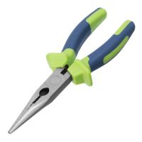 Длинногубцы прямые, 180 мм, двухкомпонентные рукоятки Сибртех по ценам производителя в Воронеже с доставкой по всей России