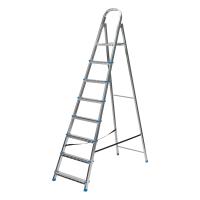 Стремянка, 8 ступеней, стальная, оцинкованная Сибртех