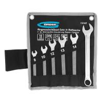 Набор ключей комбинированных 8-17 мм, 6 шт, CrV, холодный штамп Gross по ценам производителя в Воронеже с доставкой по всей России