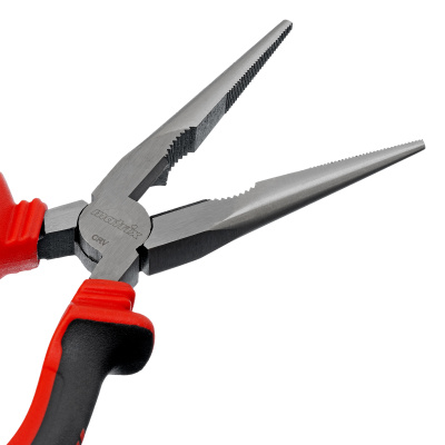 Длинногубцы прямые, 200 мм, хром-ванадий, двухкомпонентные рукоятки Matrix по ценам производителя в Воронеже с доставкой по всей России