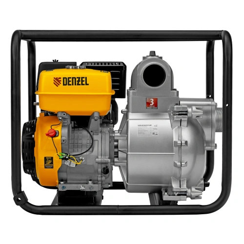 Мотопомпа бензиновая для грязной воды PX-80D, 15 л.с, 3", 1500 л/мин, глубина 8 м , напор 30 м Denzel по ценам производителя в Воронеже с доставкой по всей России