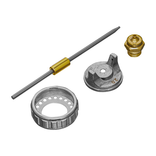 Ремкомплект для краскораспылителя 4 предмета: сопло 2,0 мм, игла, форсунка, зажим сопла Matrix по ценам производителя в Воронеже с доставкой по всей России