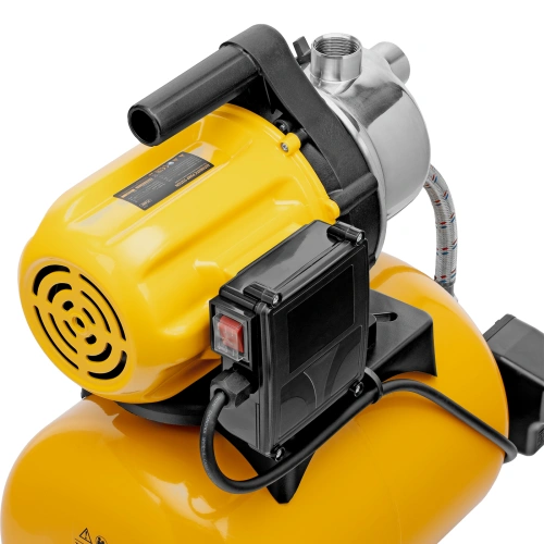 Насосная станция PS800X, 800 Вт, 3200 л/ч, ресивер 24 л, подъем 38 м, нержавейка Denzel по ценам производителя в Воронеже с доставкой по всей России