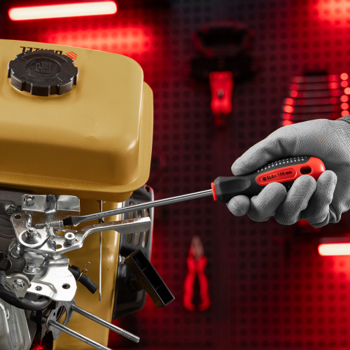 Отвертка Fusion, SL6 х 150 мм, CrV, трехкомпонентная рукоятка "Anti slip" Matrix по ценам производителя в Воронеже с доставкой по всей России