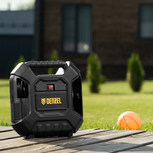 Компрессор воздушный DL1100 1.1 кВт, 180 л/мин, с набором аксессуаров Denzel по ценам производителя в Воронеже с доставкой по всей России