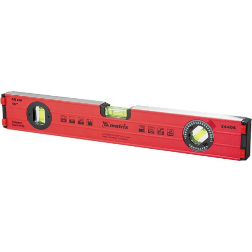 Уровень алюминиевый, 1200 мм, фрезерованный, 3 глазка, усиленный Matrix по ценам производителя в Воронеже с доставкой по всей России