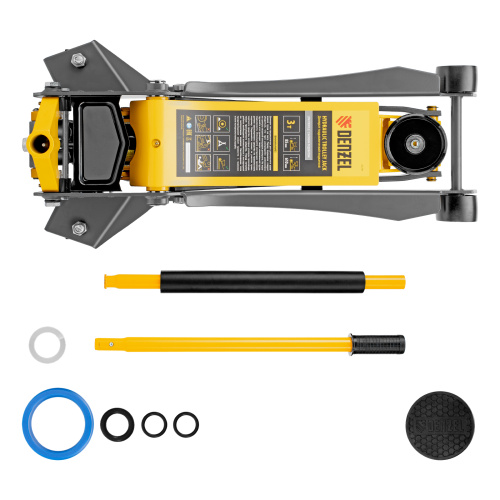Домкрат гидравлический подкатной, 3 т, 85-610 мм, быстрый подъем, низ. подхват, проф, SUV Denzel по ценам производителя в Воронеже с доставкой по всей России