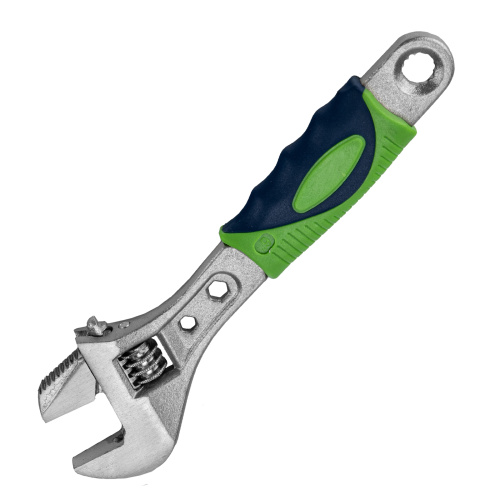 Ключ разводной, 150мм, переставная губка, 2-х комп. рукоятка Сибртех по ценам производителя в Воронеже с доставкой по всей России