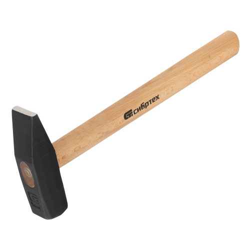 Молоток слесарный 1000 г, квадратный боек, деревянная рукоятка Сибртех по ценам производителя в Воронеже с доставкой по всей России