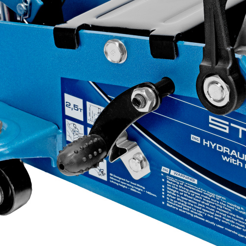 Домкрат гидравлический подкатной 2.5 т, с фиксатором, Safety Pin, 140-385 мм Stels по ценам производителя в Воронеже с доставкой по всей России