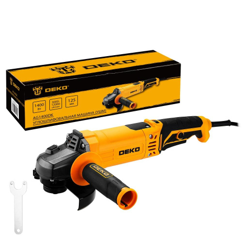 Углошлифовальная машина (УШМ) DEKO AG1400DK, 125мм, 1400 Вт по ценам производителя в Воронеже с доставкой по всей России