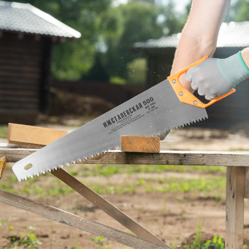 Ножовка по дереву, 500 мм, шаг зубьев 8 мм, пластиковая рукоятка по ценам производителя в Воронеже с доставкой по всей России