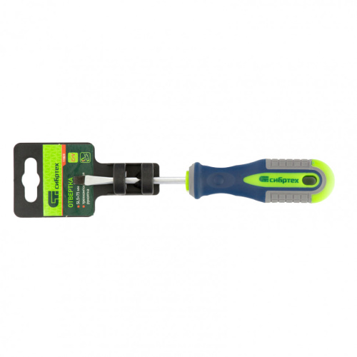 Отвертка, SL5 х 75 мм, CrV, трехкомпонентная рукоятка Сибртех по ценам производителя в Воронеже с доставкой по всей России