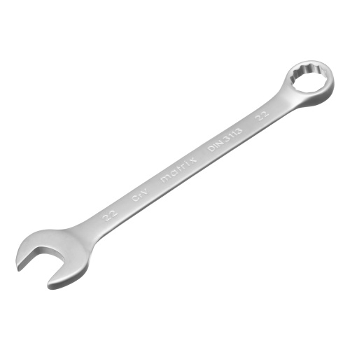 Набор ключей комбинированных, 6-22 мм, 12 шт, CrV, матовый хром Matrix по ценам производителя в Воронеже с доставкой по всей России