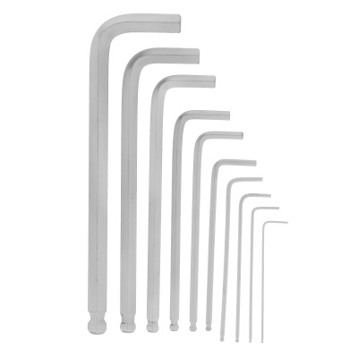 Набор ключей имбусовых HEX, 1.5-12 мм, CrV, 10 шт, удлиненных, шарообразный наконечник, с сатинированным покрытием, чехол Matrix по ценам производителя в Воронеже с доставкой по всей России