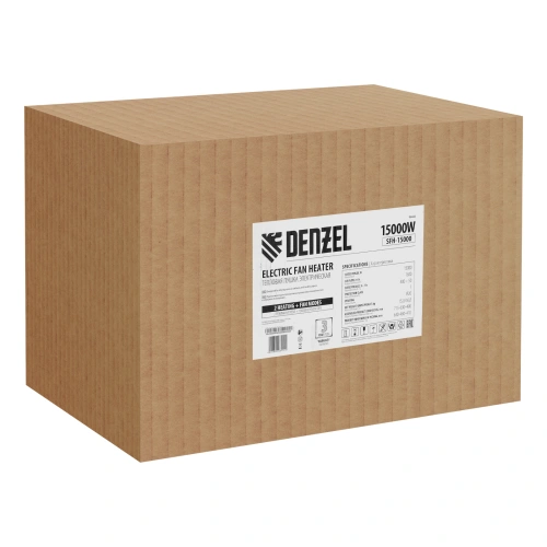 Тепловая пушка SFH-15000, 400 В, 1600 м3/ч, вентилятор 3 режима, 9000/15000 Вт Denzel по ценам производителя в Воронеже с доставкой по всей России