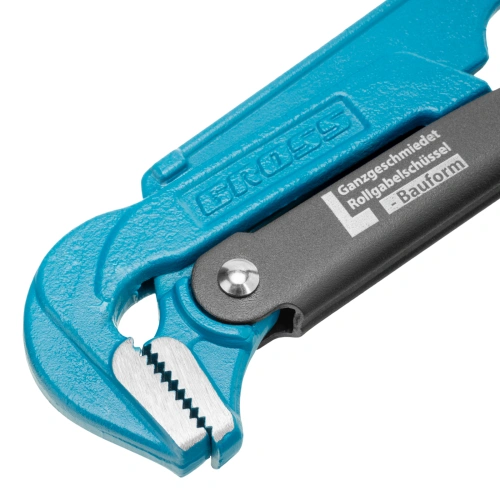 Ключ трубный рычажный 1.5, №2, цельнокованый, CrV, тип "L" Gross по ценам производителя в Воронеже с доставкой по всей России